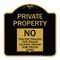 Signmission Private Property Private Property No Tractor Trailers Tow Trucks Delivery Trucks Semi, BG-1818-23247 A-DES-BG-1818-23247 - alternate 1